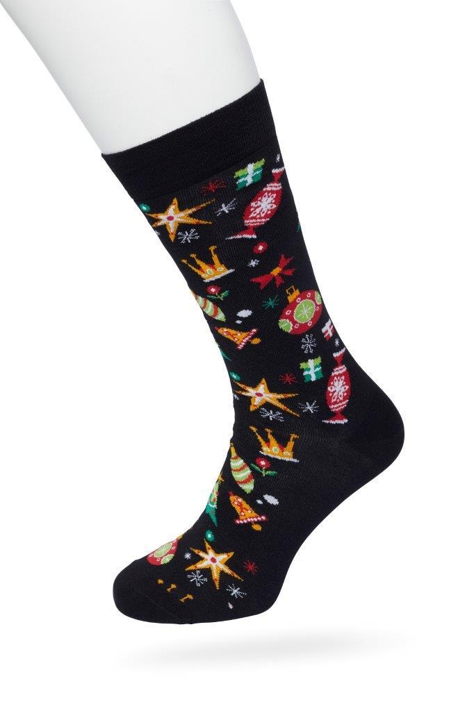 Christmas Spirit sock Black
