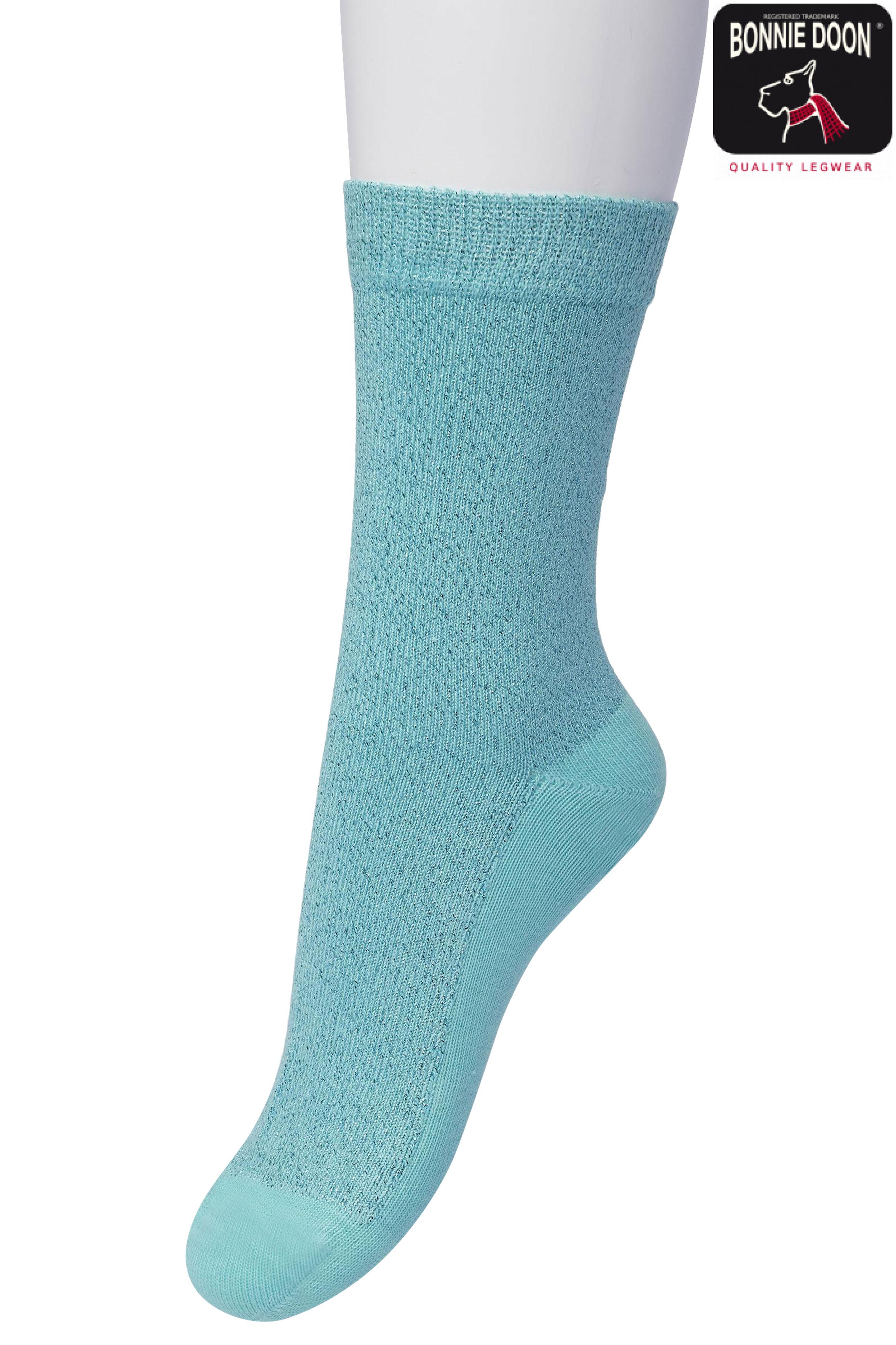 Cotton Sparkle sock Aqua