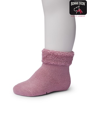 Cuffed Terry Bootie Organic Mesa rose