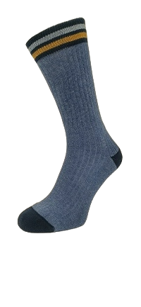 Cotton Sport Sock Unisex type 1 Jeans Mele