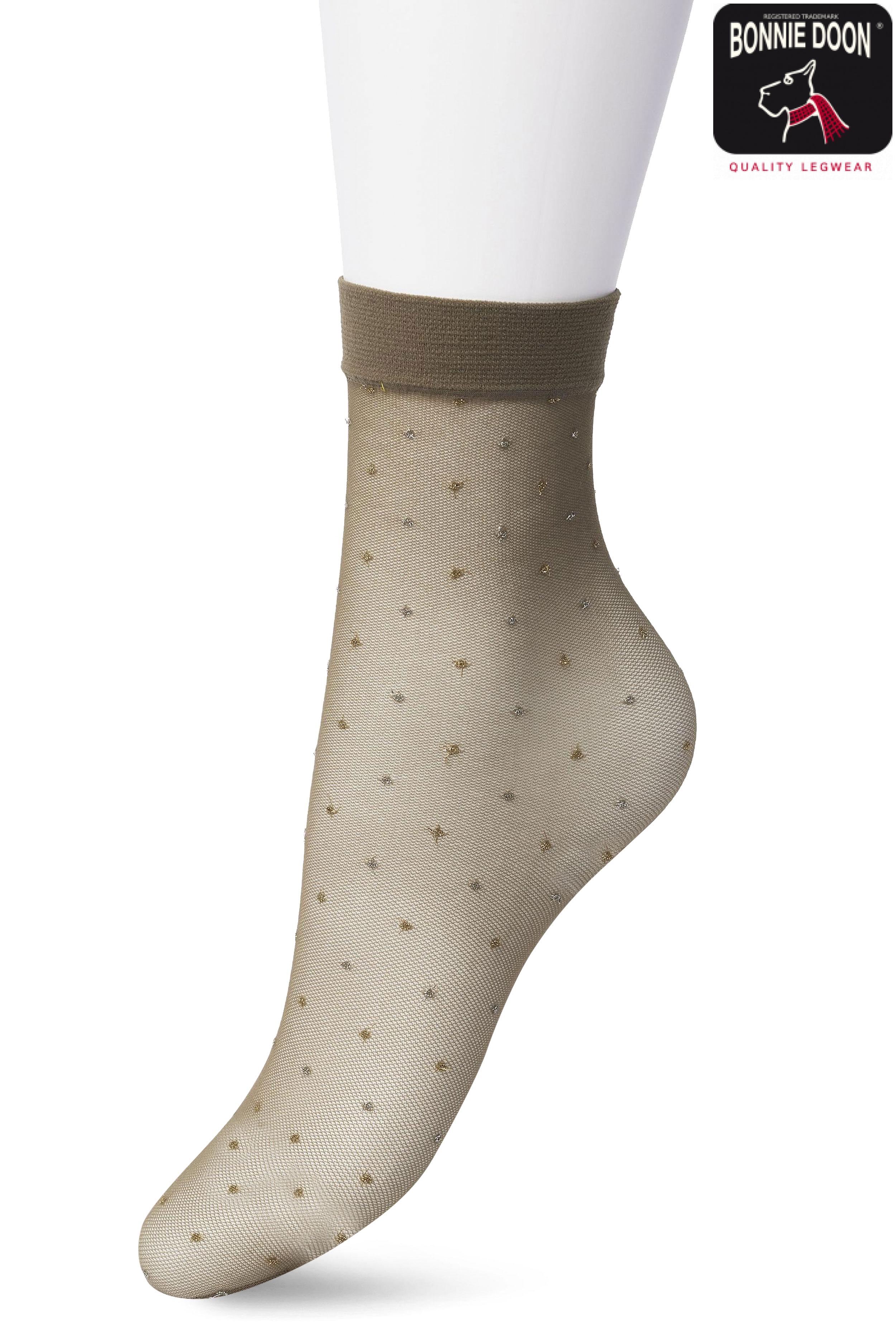 Lurex Party sock Ivy green