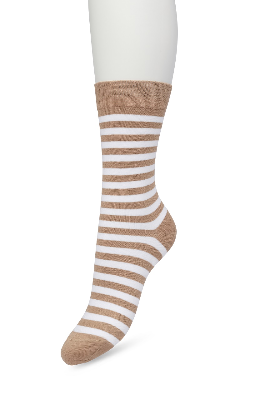 Basic Stripe Sock Sandstorm