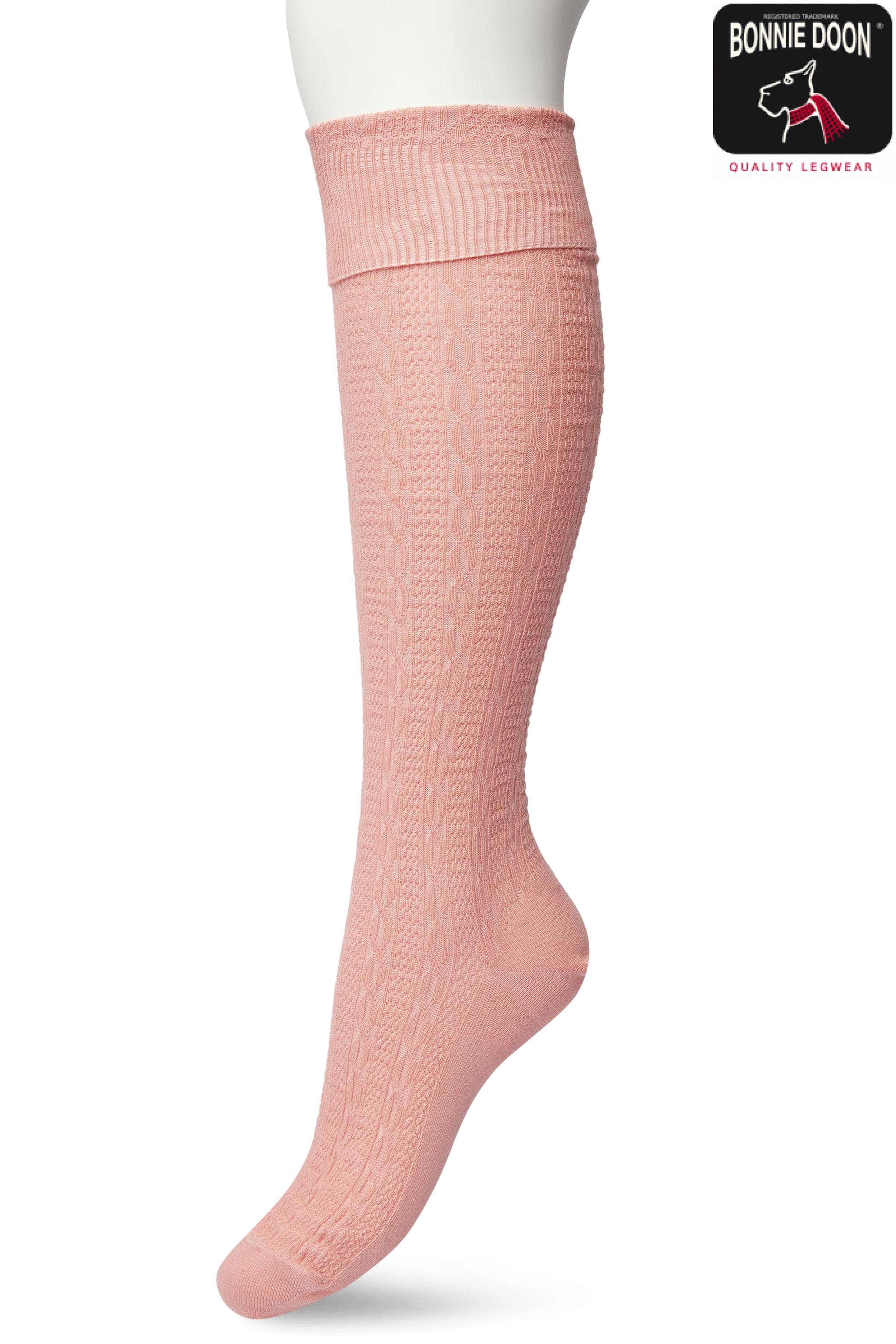 Classic Cable knee high Allmost apricot
