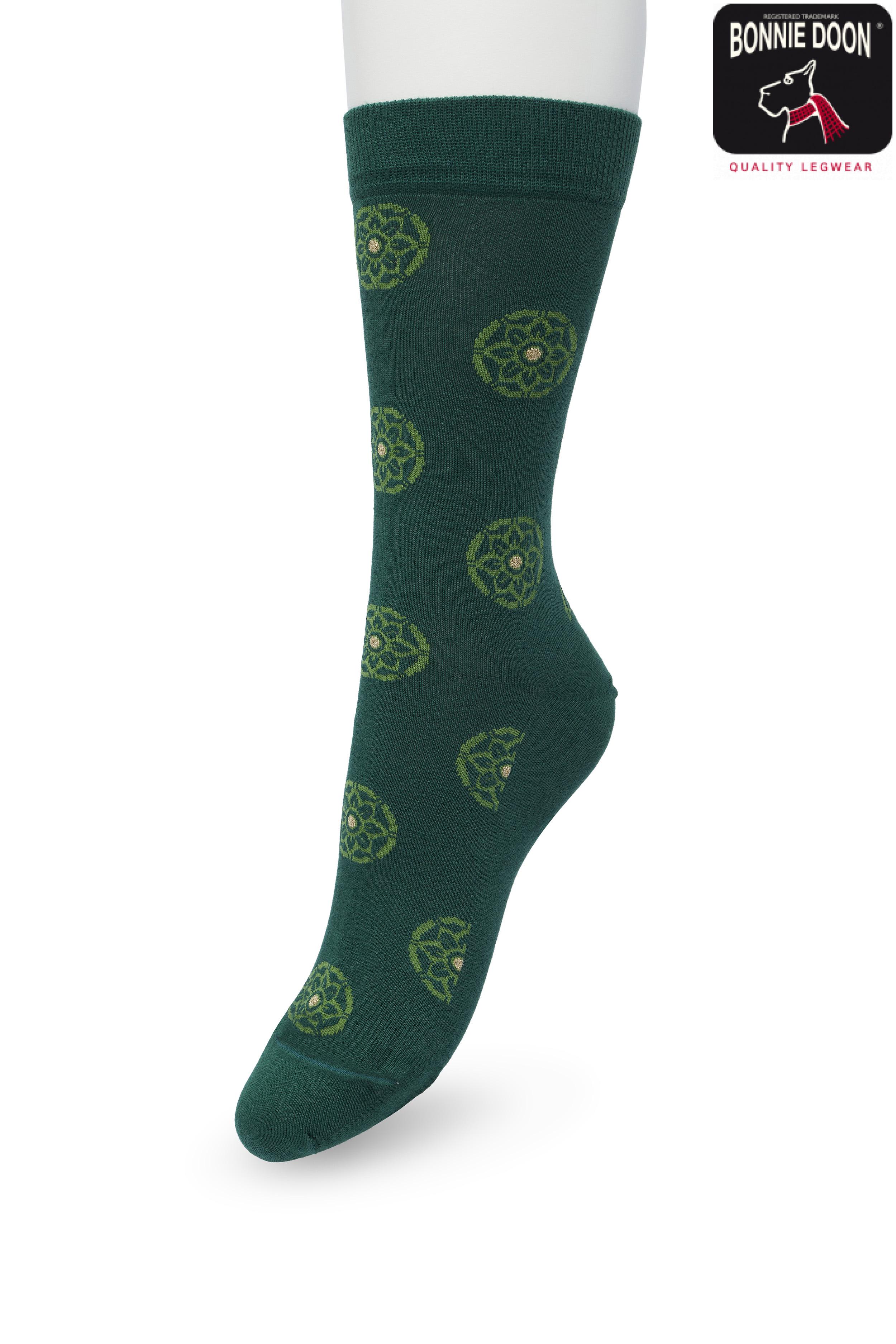 Mini Mandala Sock Trekking green