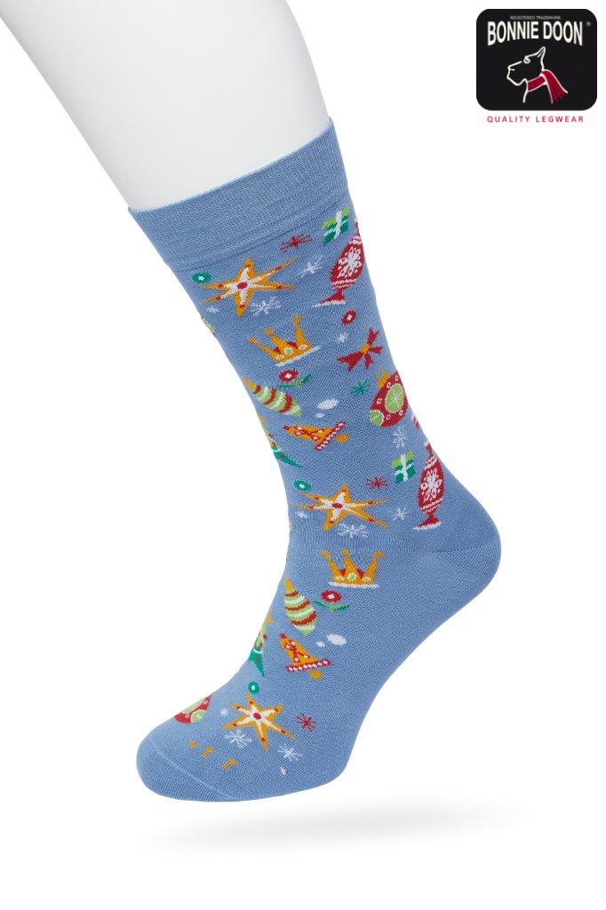 Christmas Spirit sock Coronet bleu