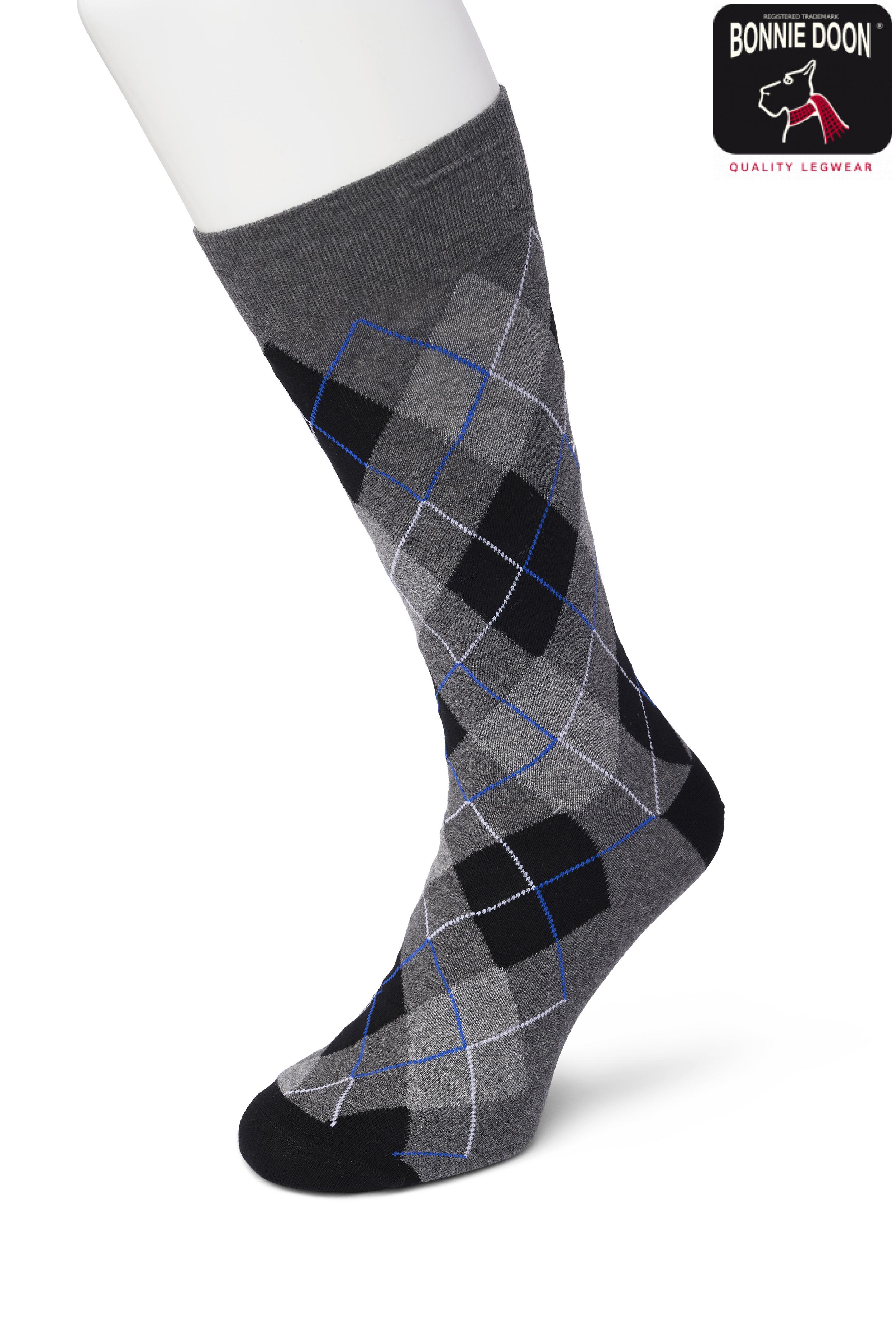 Argyle sock Anthracite heather