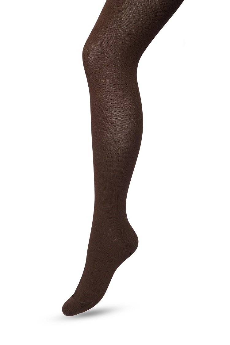 Bio Cotton Tights Dark brown