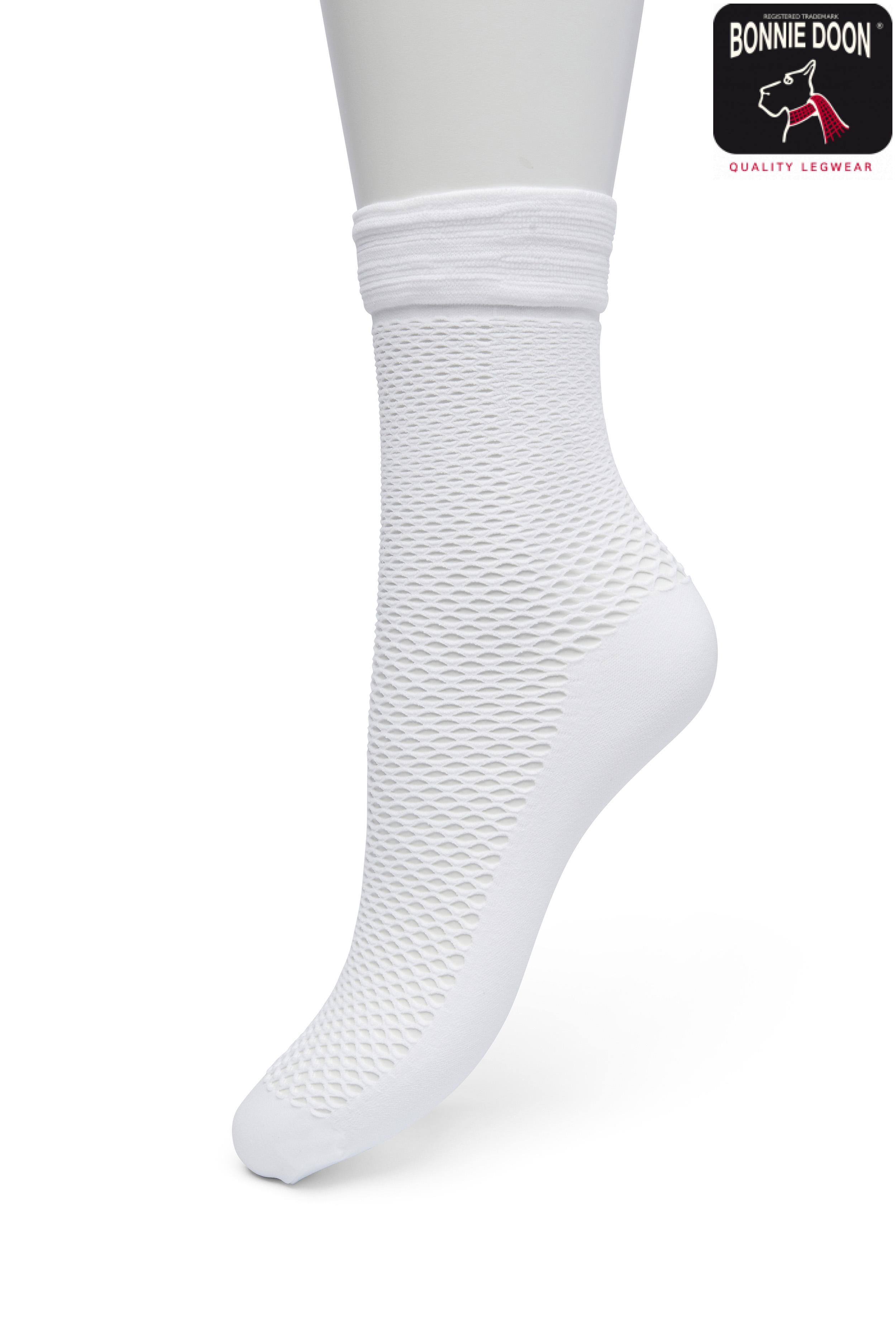 Fishnet Short Sock Bright white