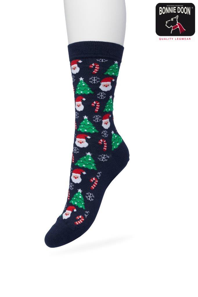 Santa socks Dark blue