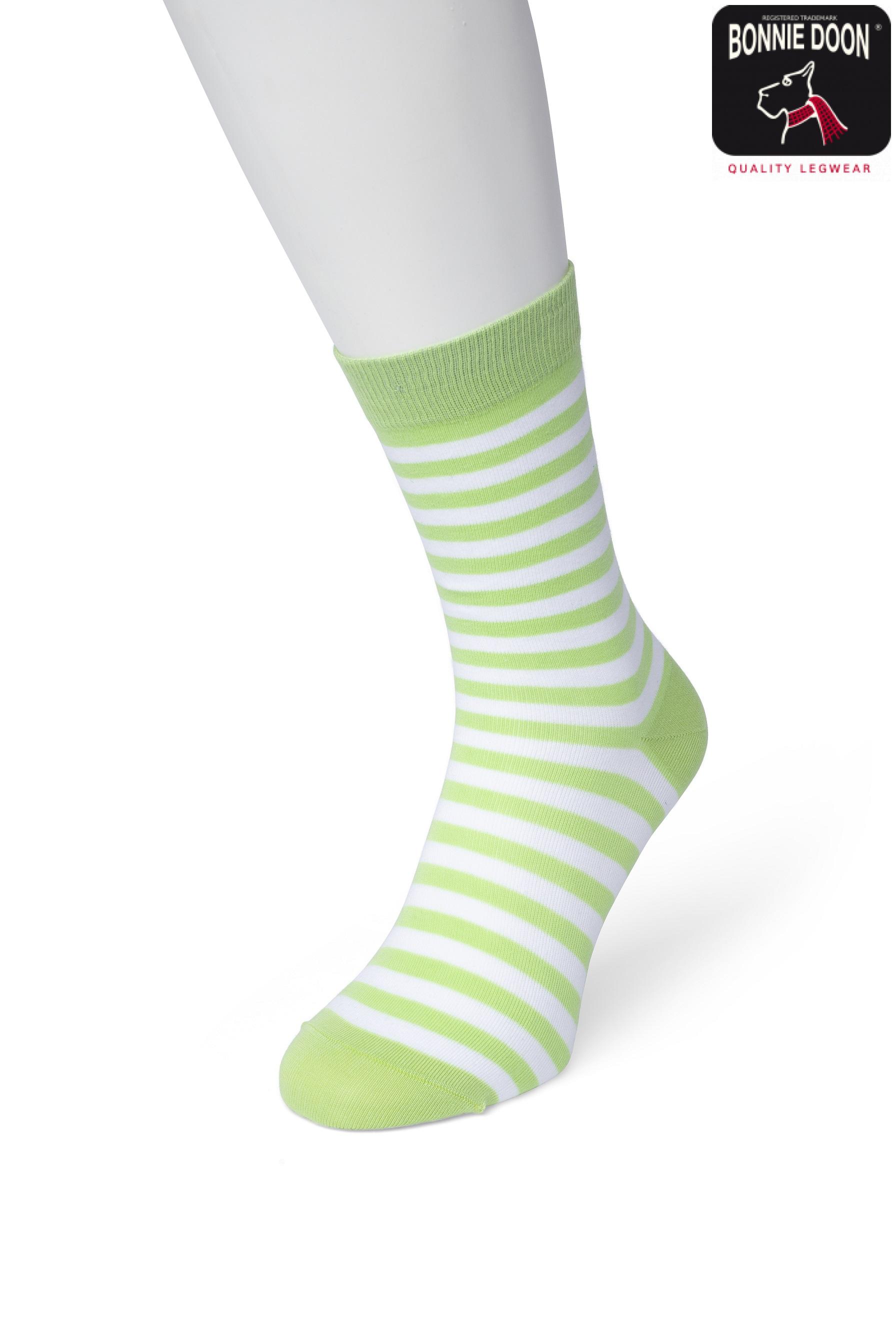 Basic Stripe sock Dark lime