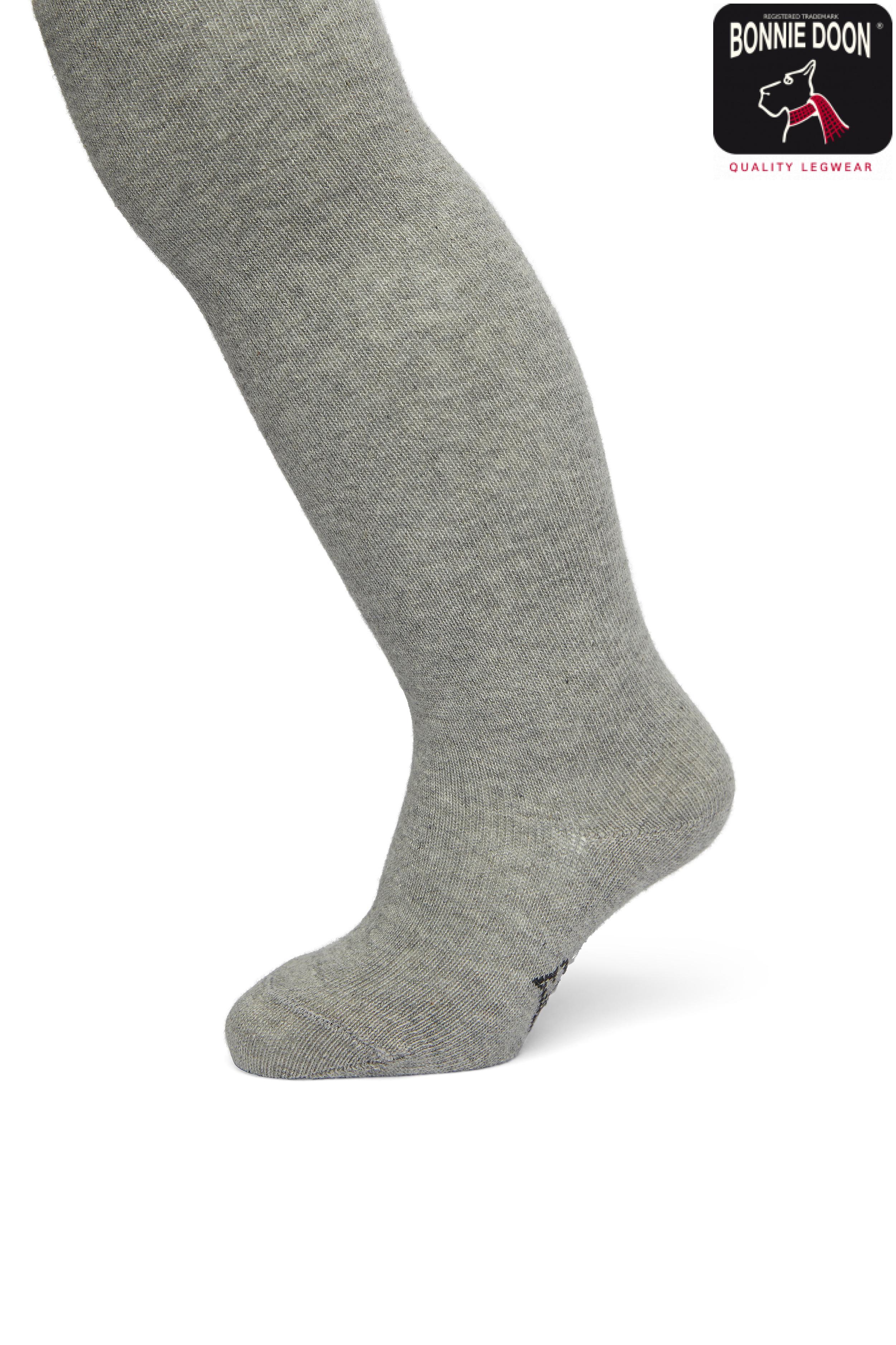 Cotton tights Organic Light grey heather