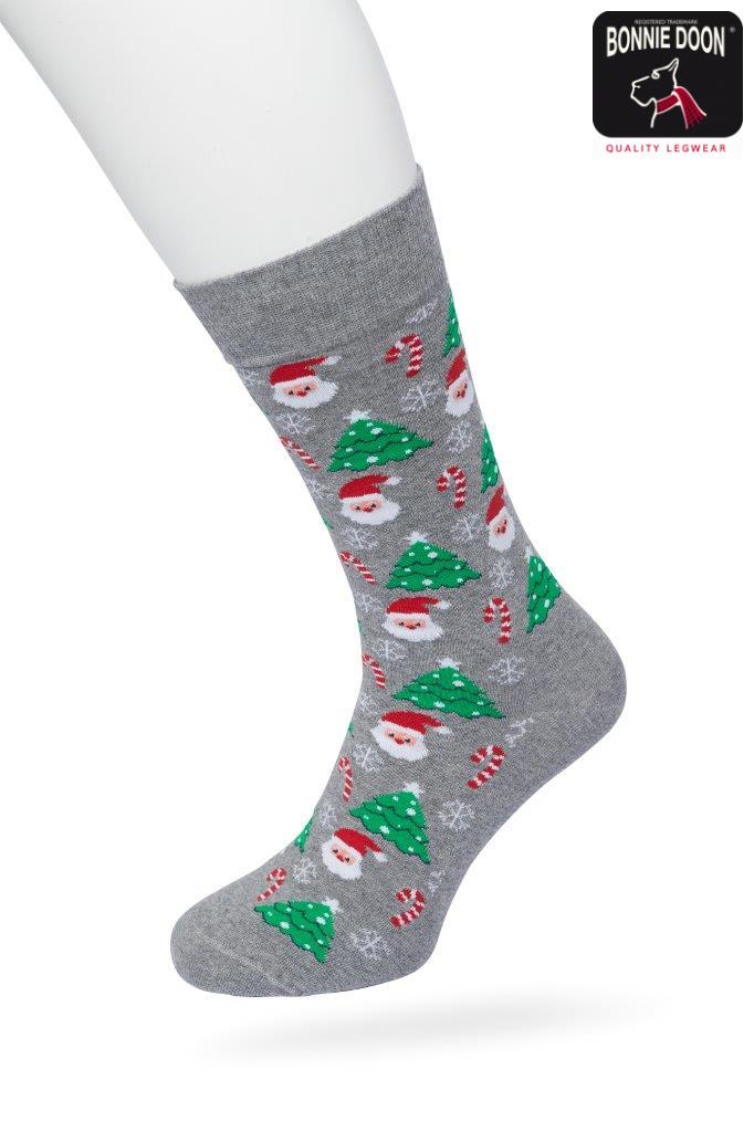 Santa socks Grey melange