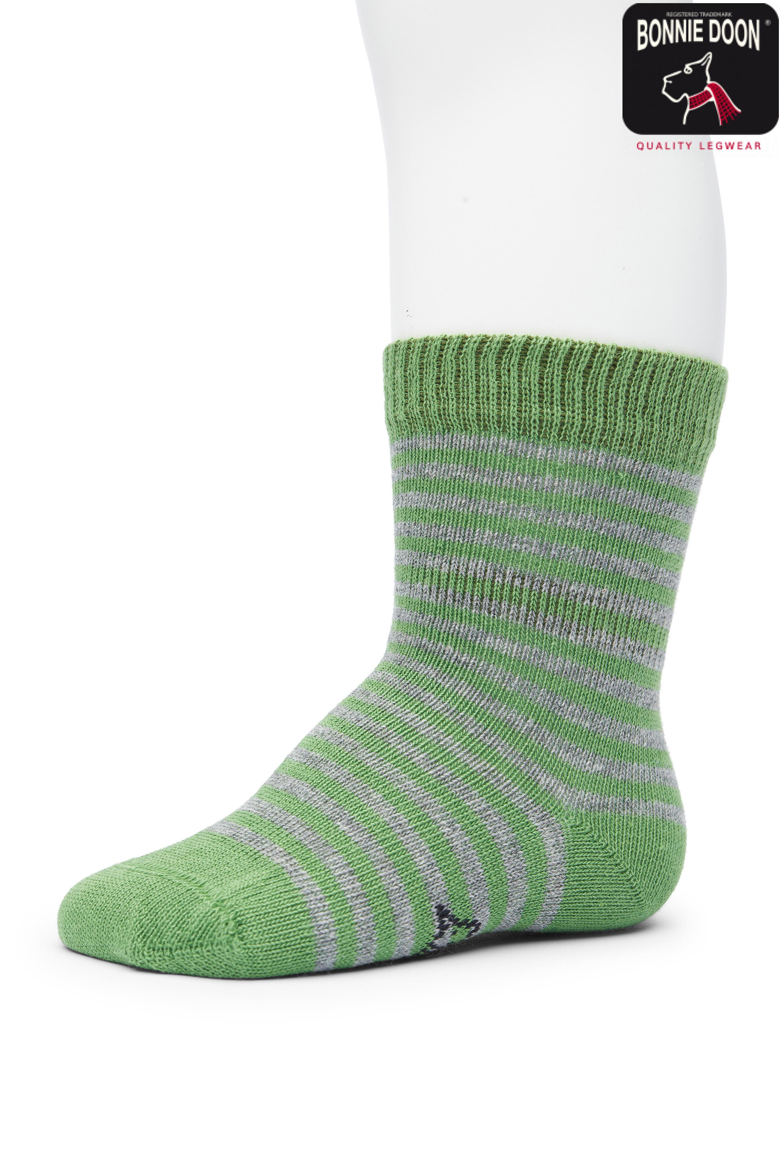 Basic Stripe sock Organic Loden frost