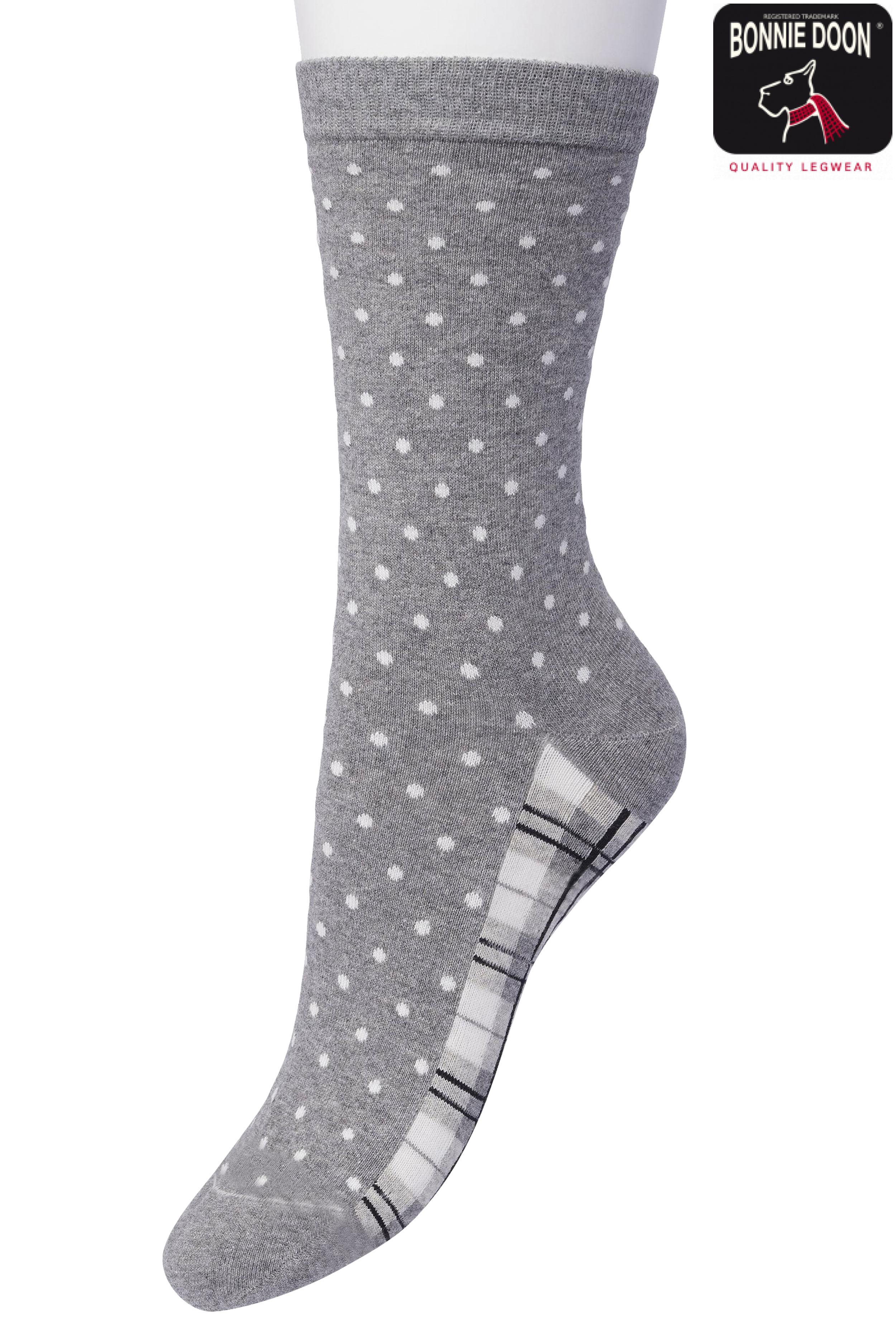 Dots & Checks sock Off white