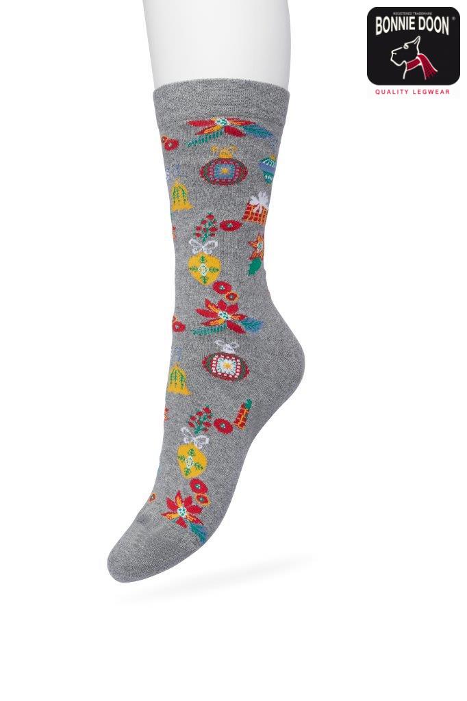 ChristmasTime sock Grey melange