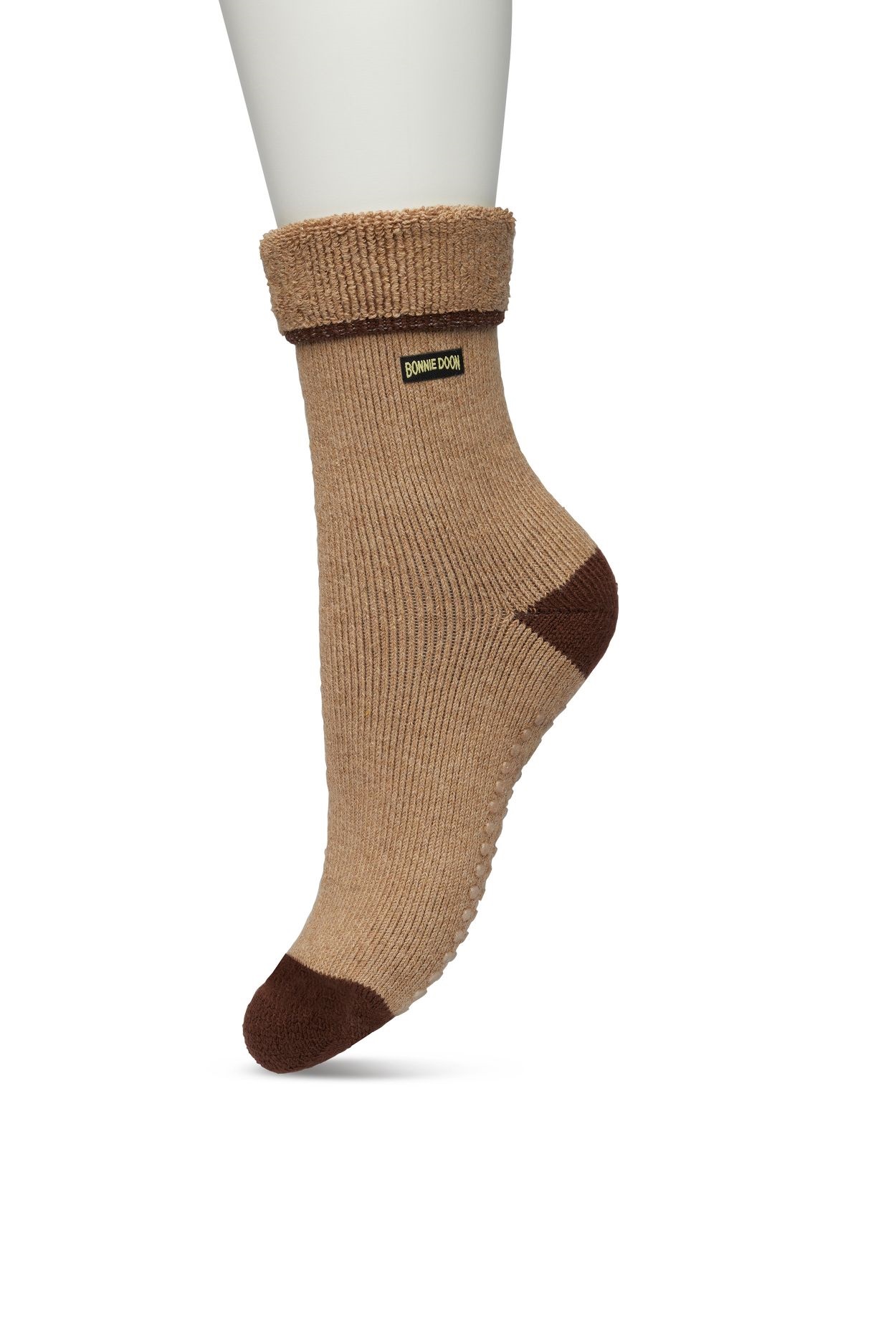 Homewear Anti-Slip sock Mid brown heather