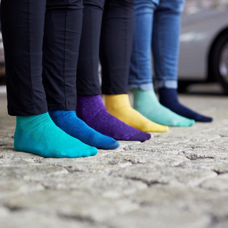 Cotton Sparkle sock Light navy
