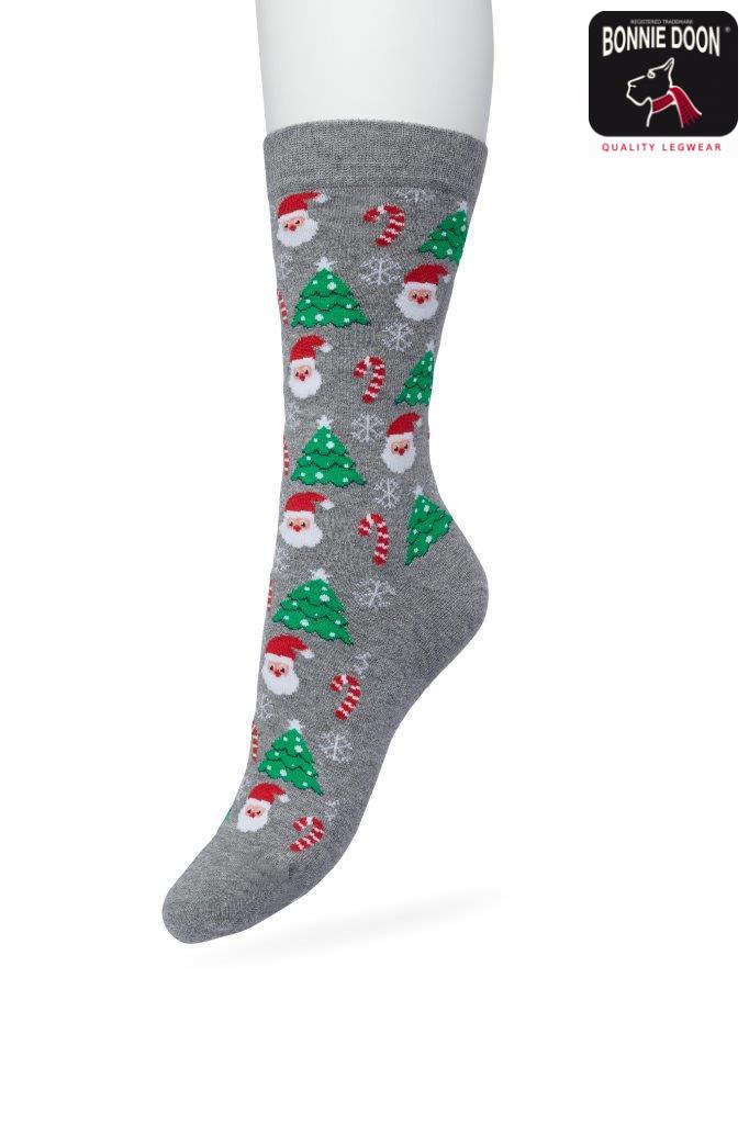 Santa socks Grey melange