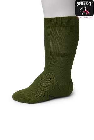 Cotton Knee-High Organic Cedar green