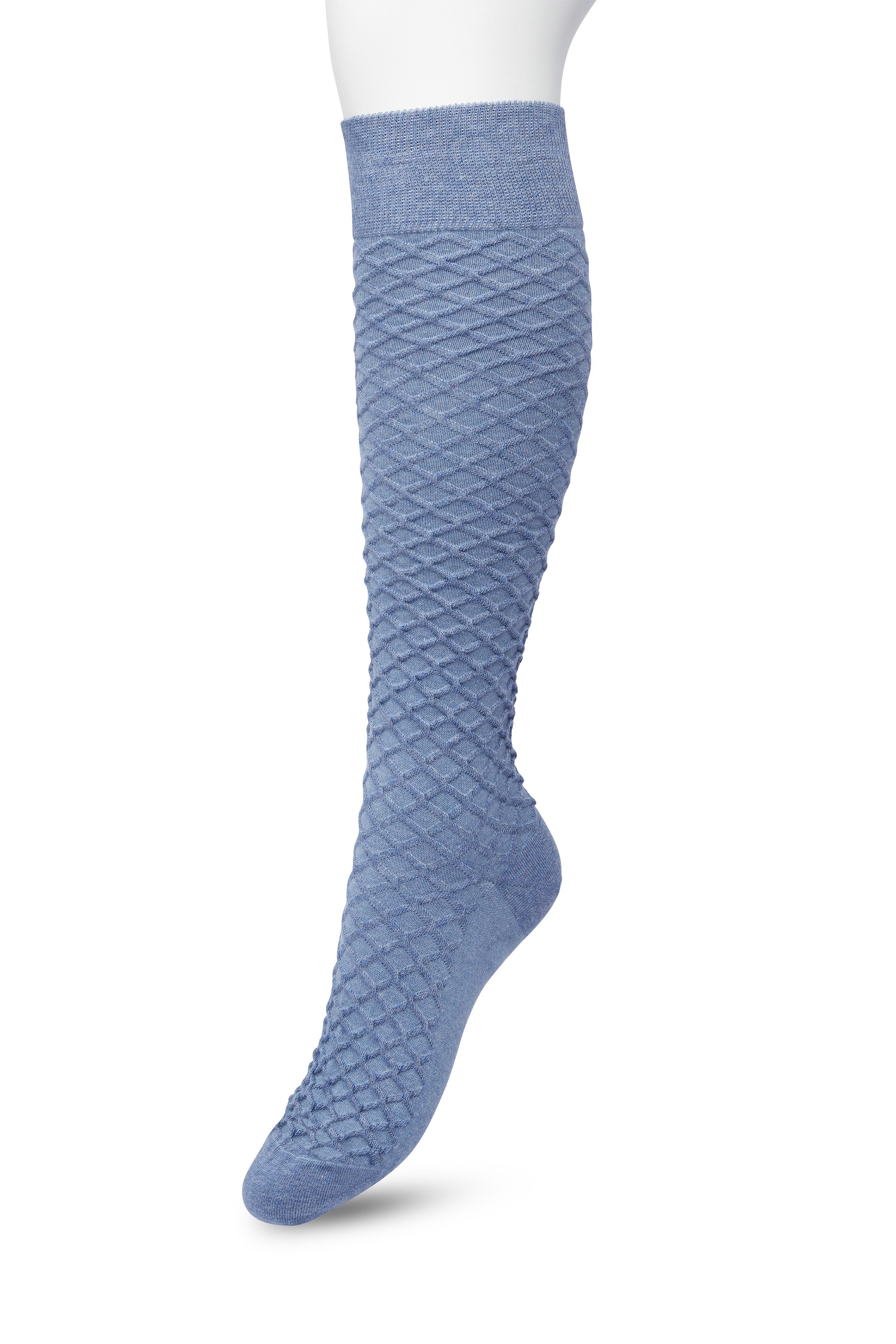 Cable knee high Denim heather