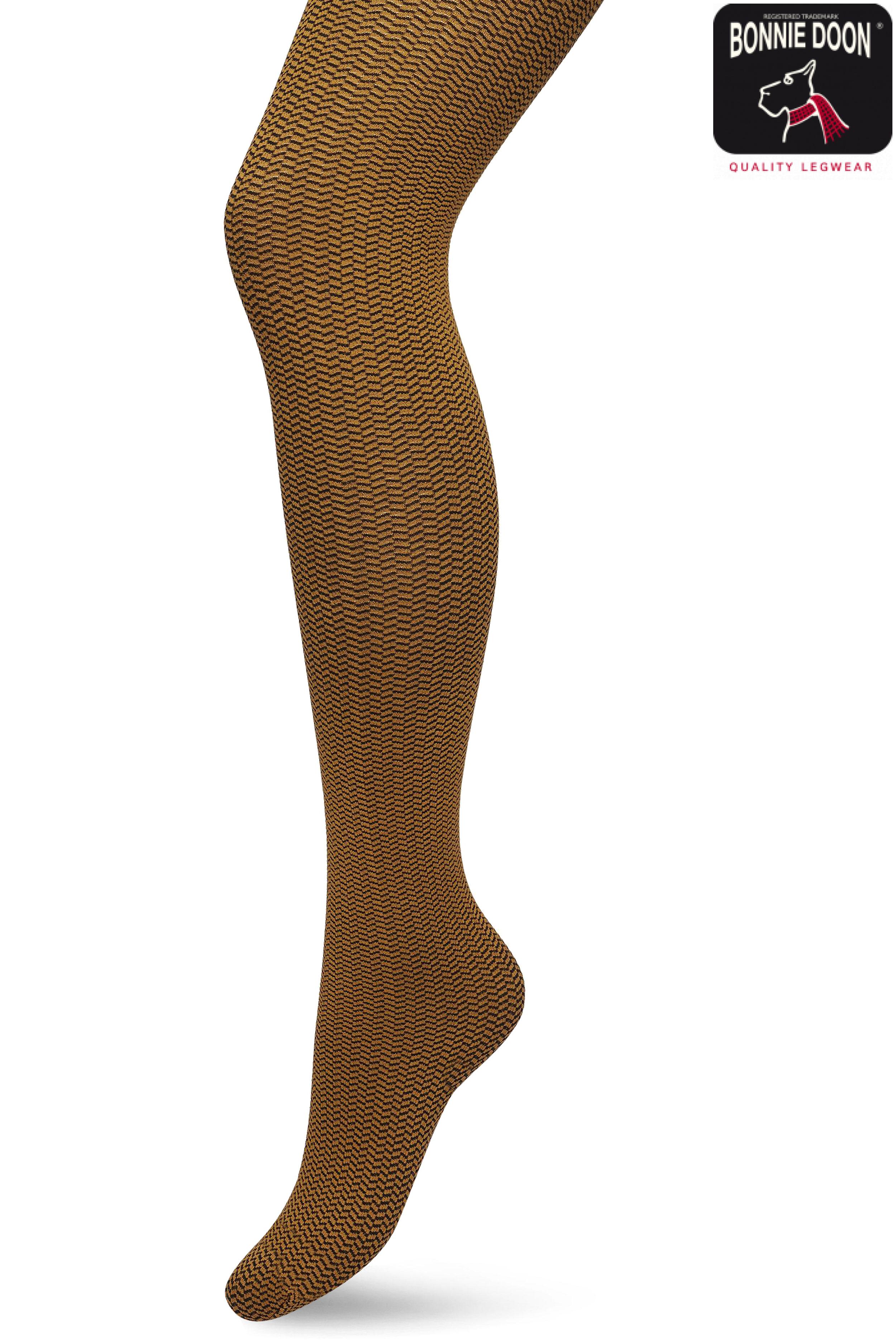 Little Herringbone tights Sudan brown