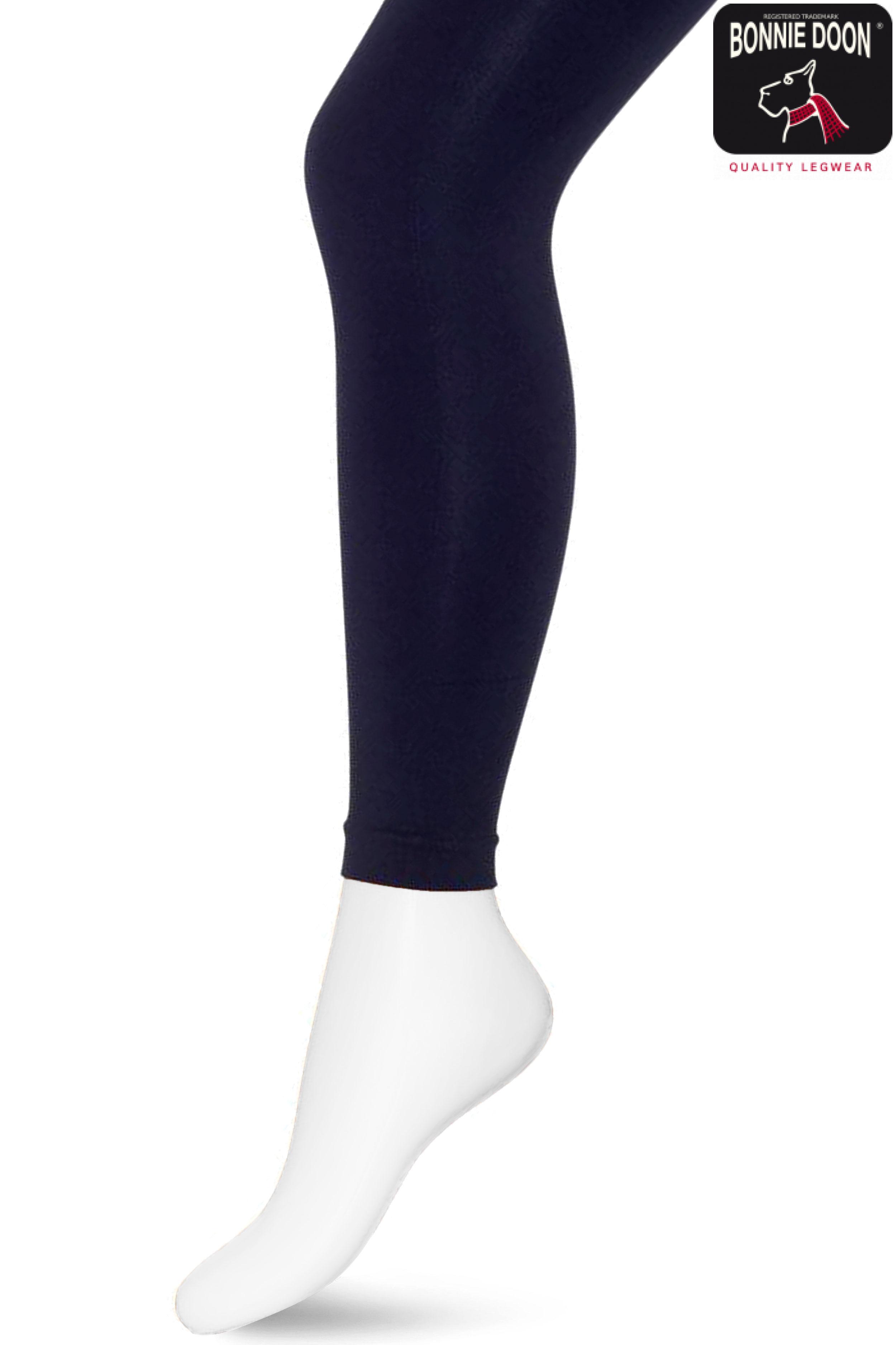 Micro Fibre Footless Navy