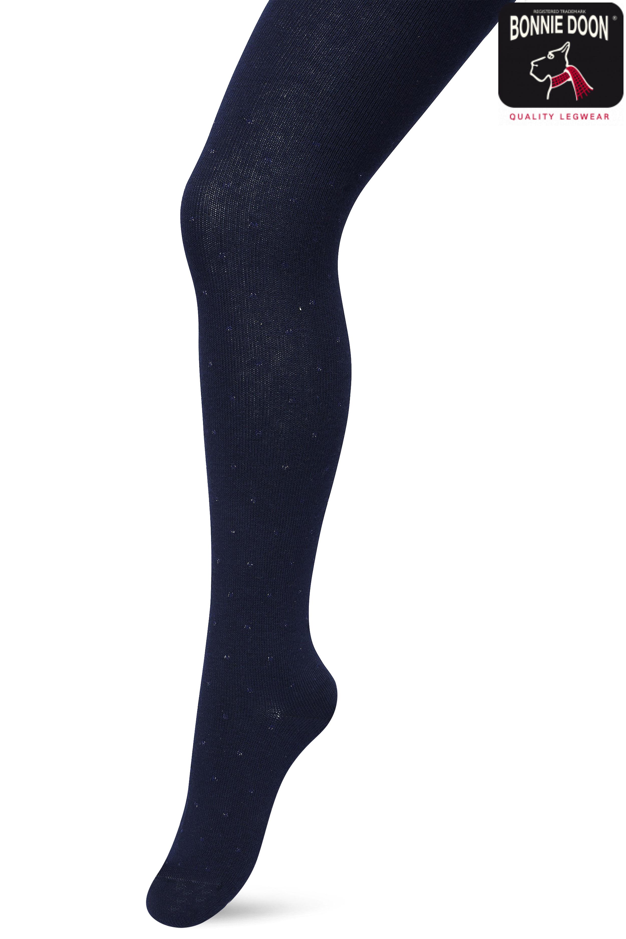 Lurex Dots tights Dark blue