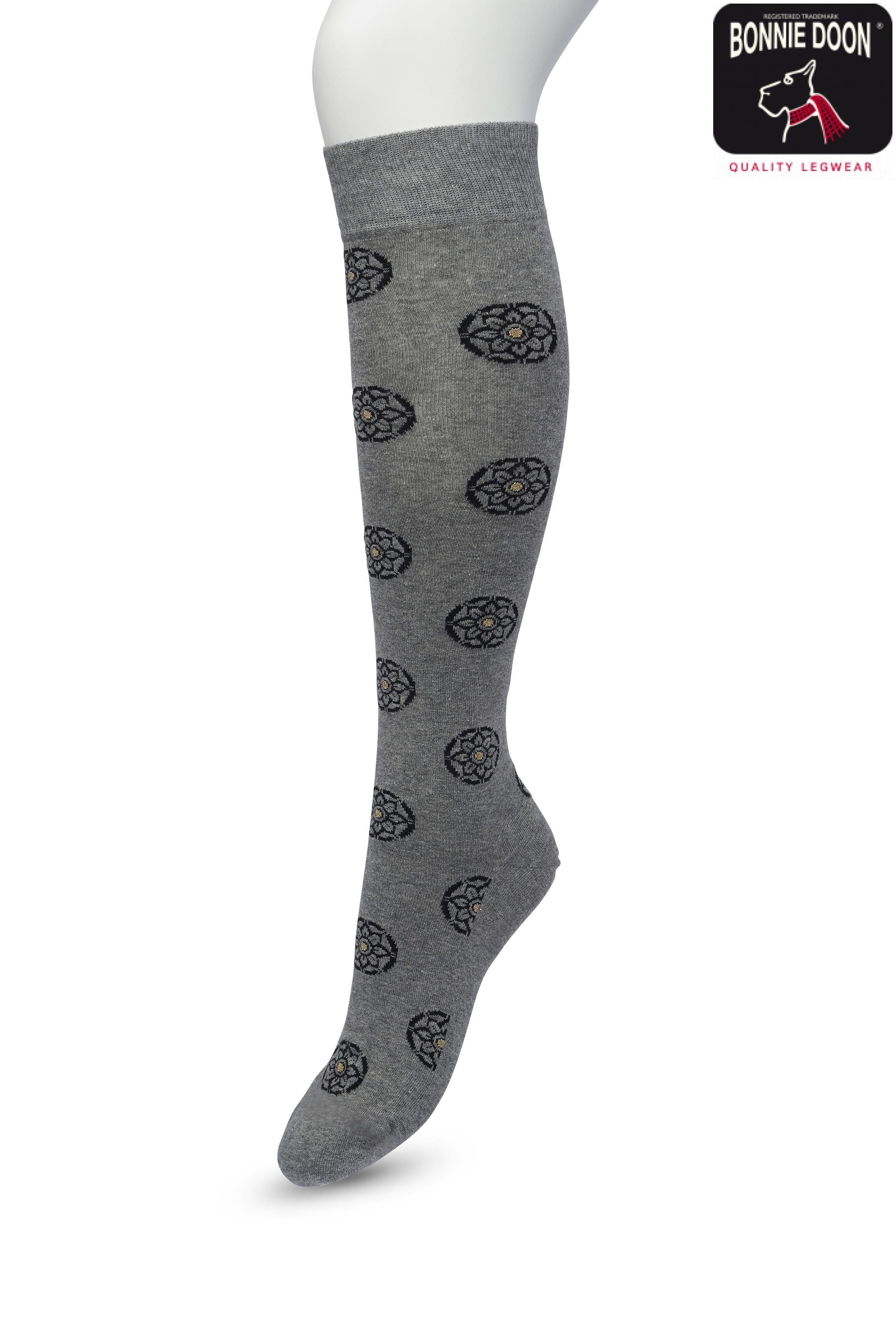 Mini Mandala Knee high Grey melange