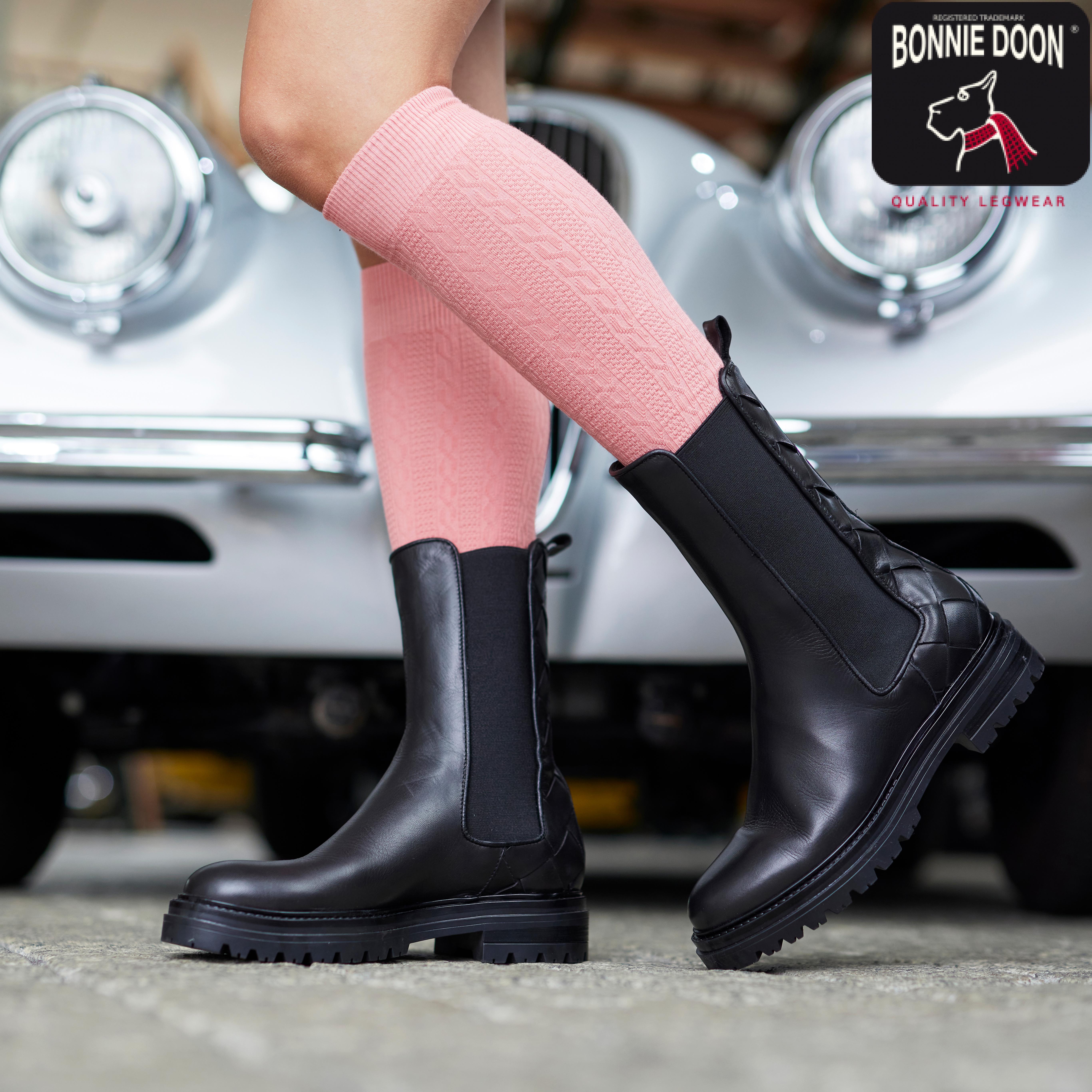 Classic Cable knee high Loden frost mele