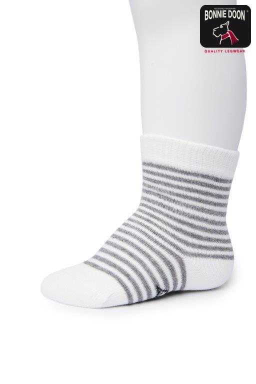 Basic Stripe sock Organic Ivory