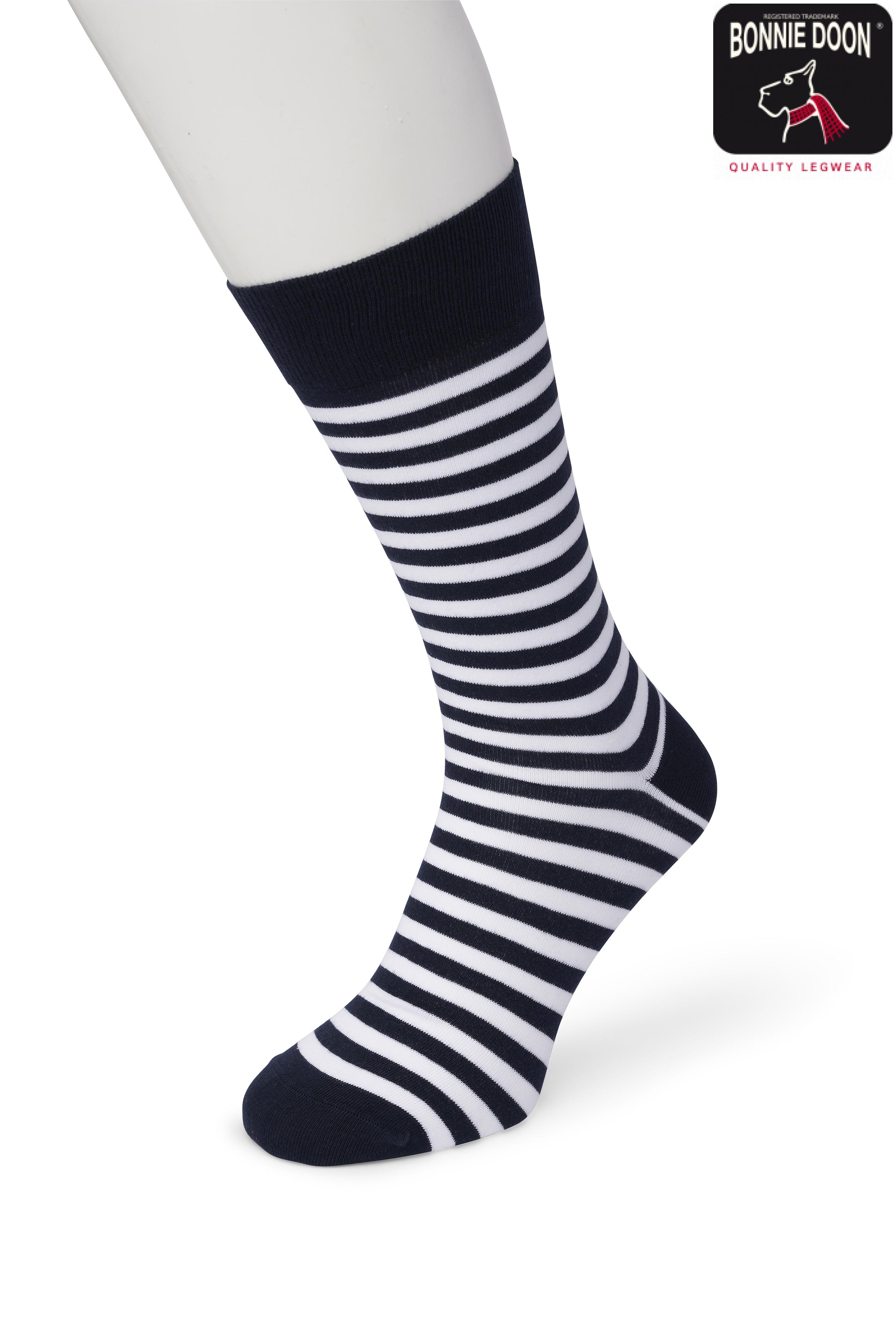 Basic Stripe sock Dark blue