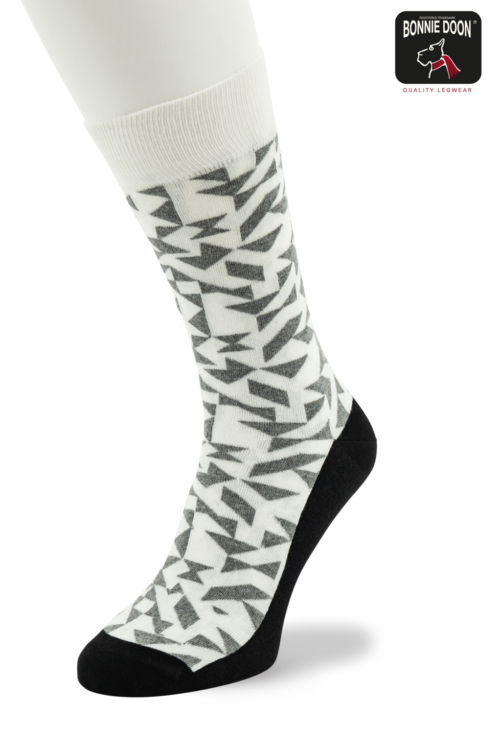 Mosaic Fun Sock Bright white