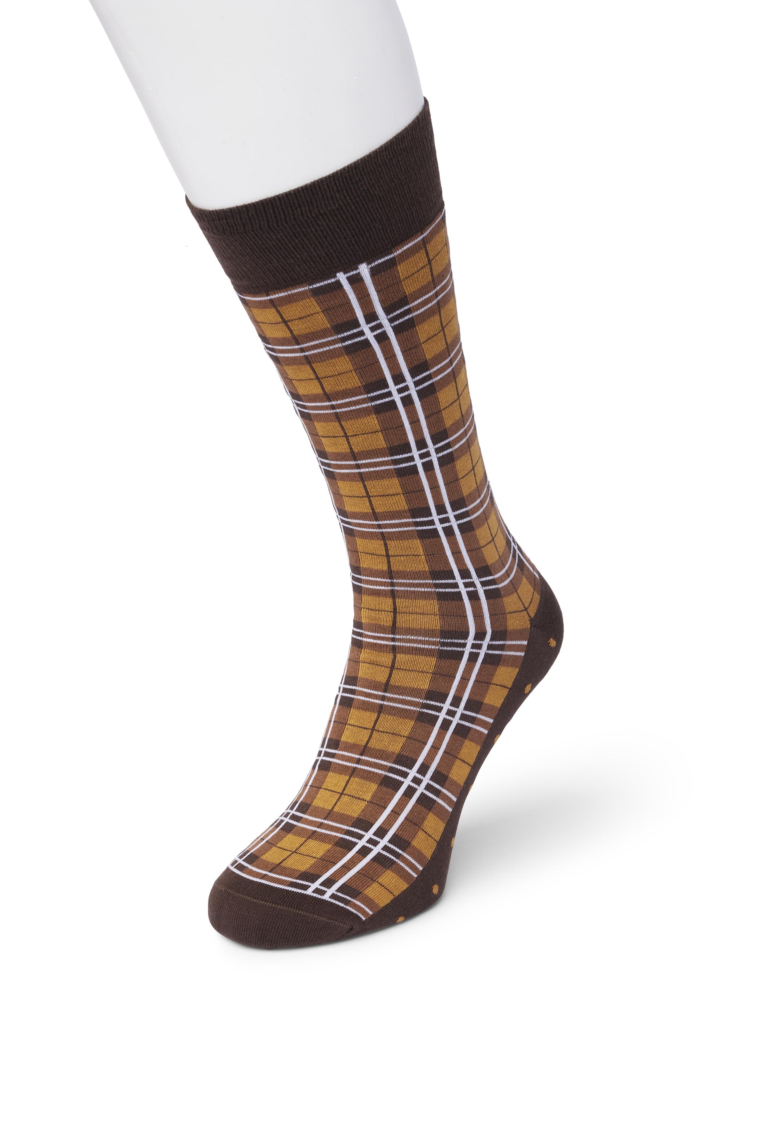 Big Checks sock Shopping bag