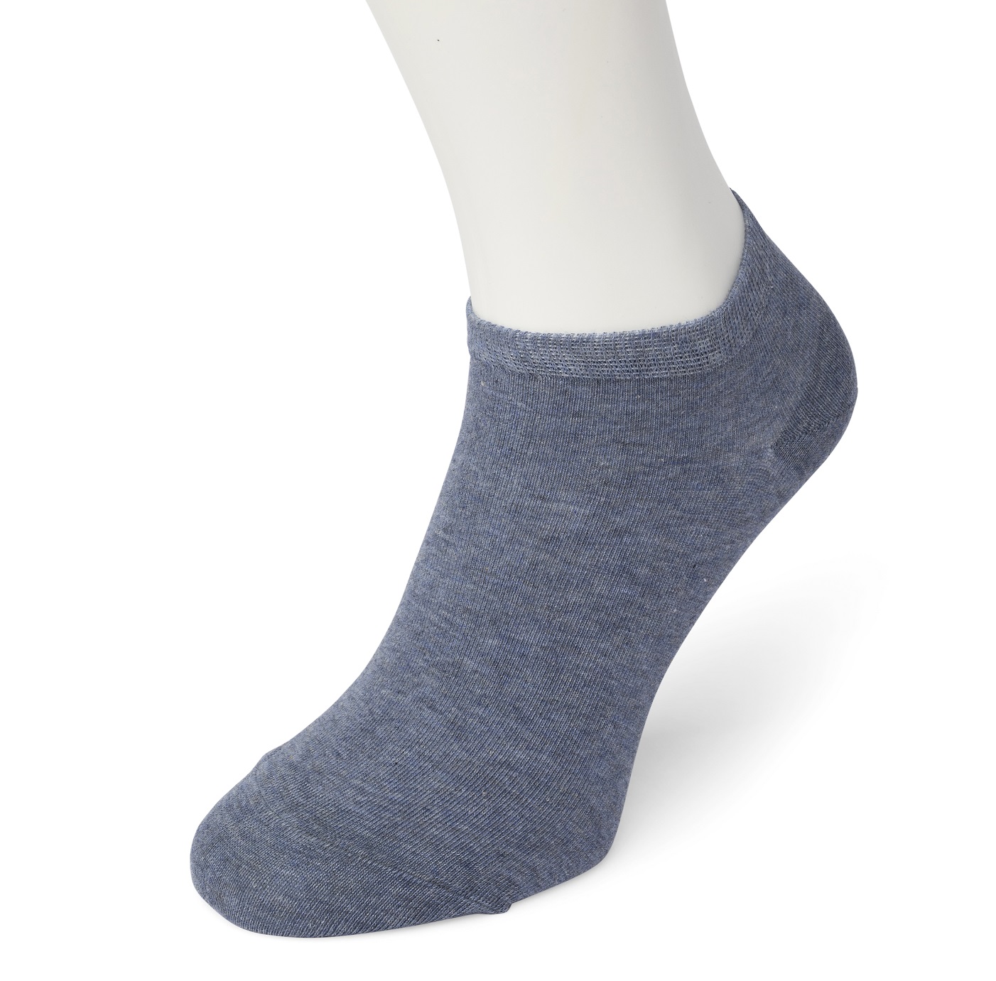 Cotton Short Sock Jeans blue heather
