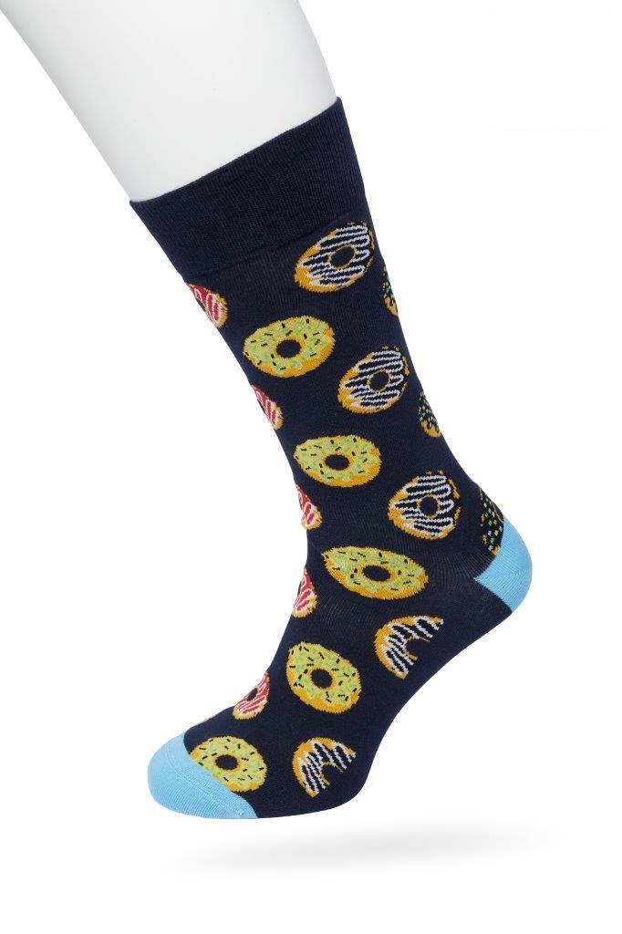 Donuts Sock Black iris