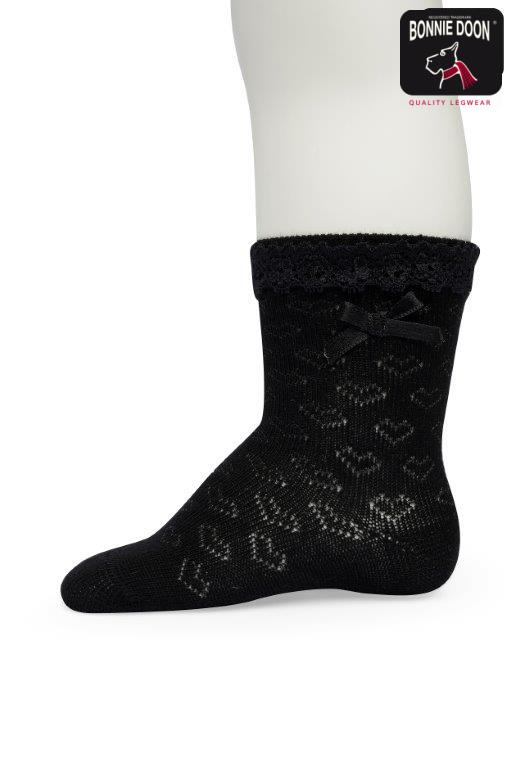 Ajour sock Organic Black