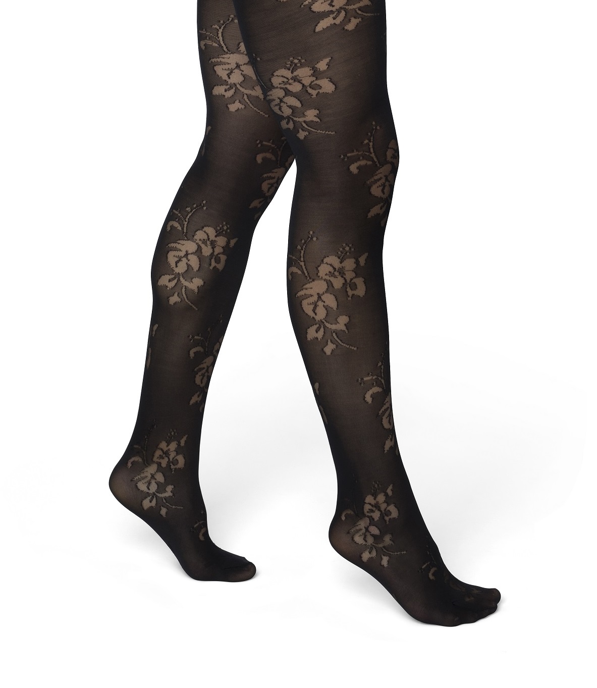Rose Flower tights Navy