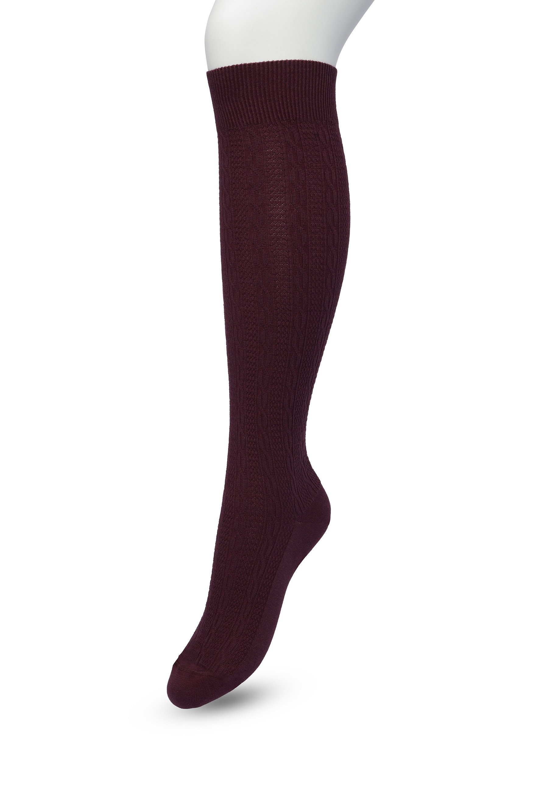 Classic Cable knee high Crushed violets