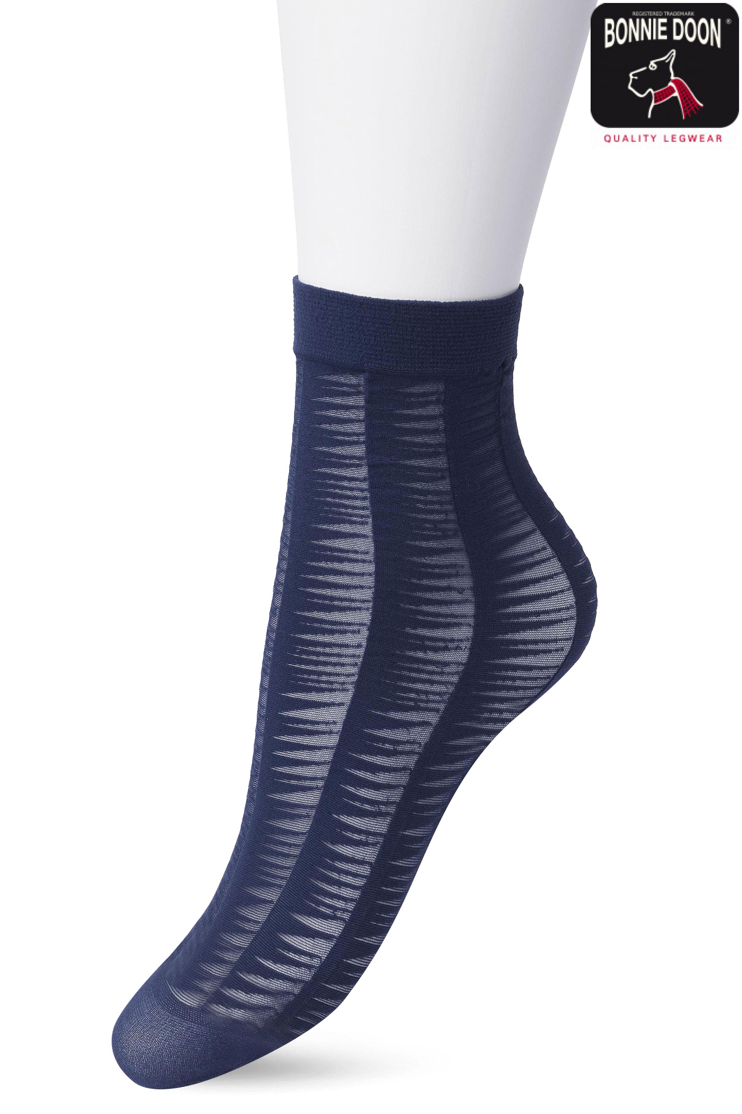 Triangle Lines sock Black iris