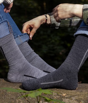 Walking Socks Merino Wool Jungle green