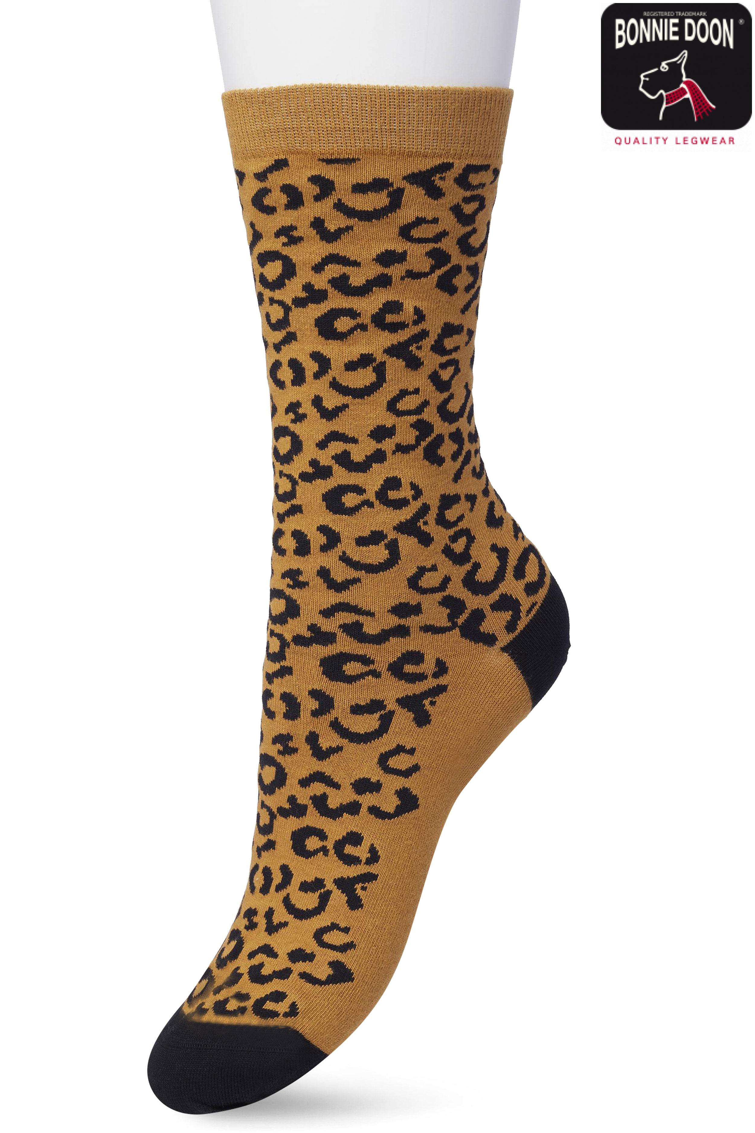 Leopard sock Sudan brown