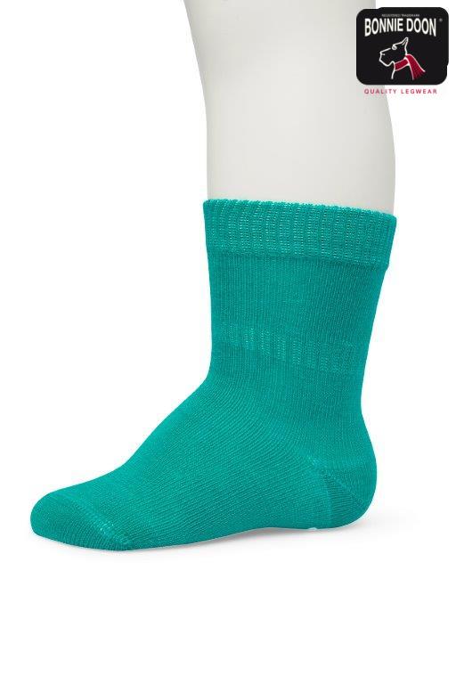 BD Puff Print Sock Organic Peacock green