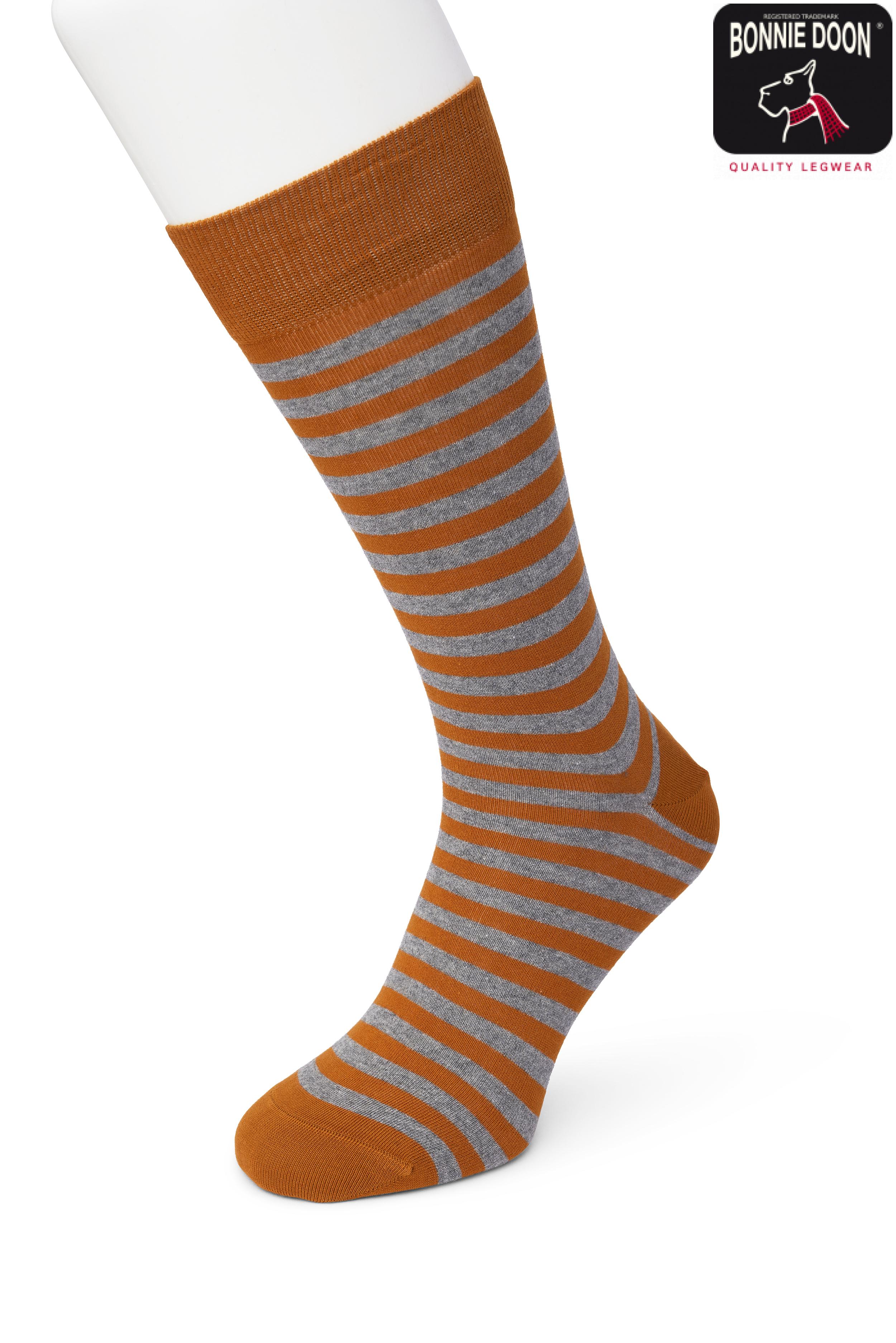 Basic Stripe sock Sudan brown