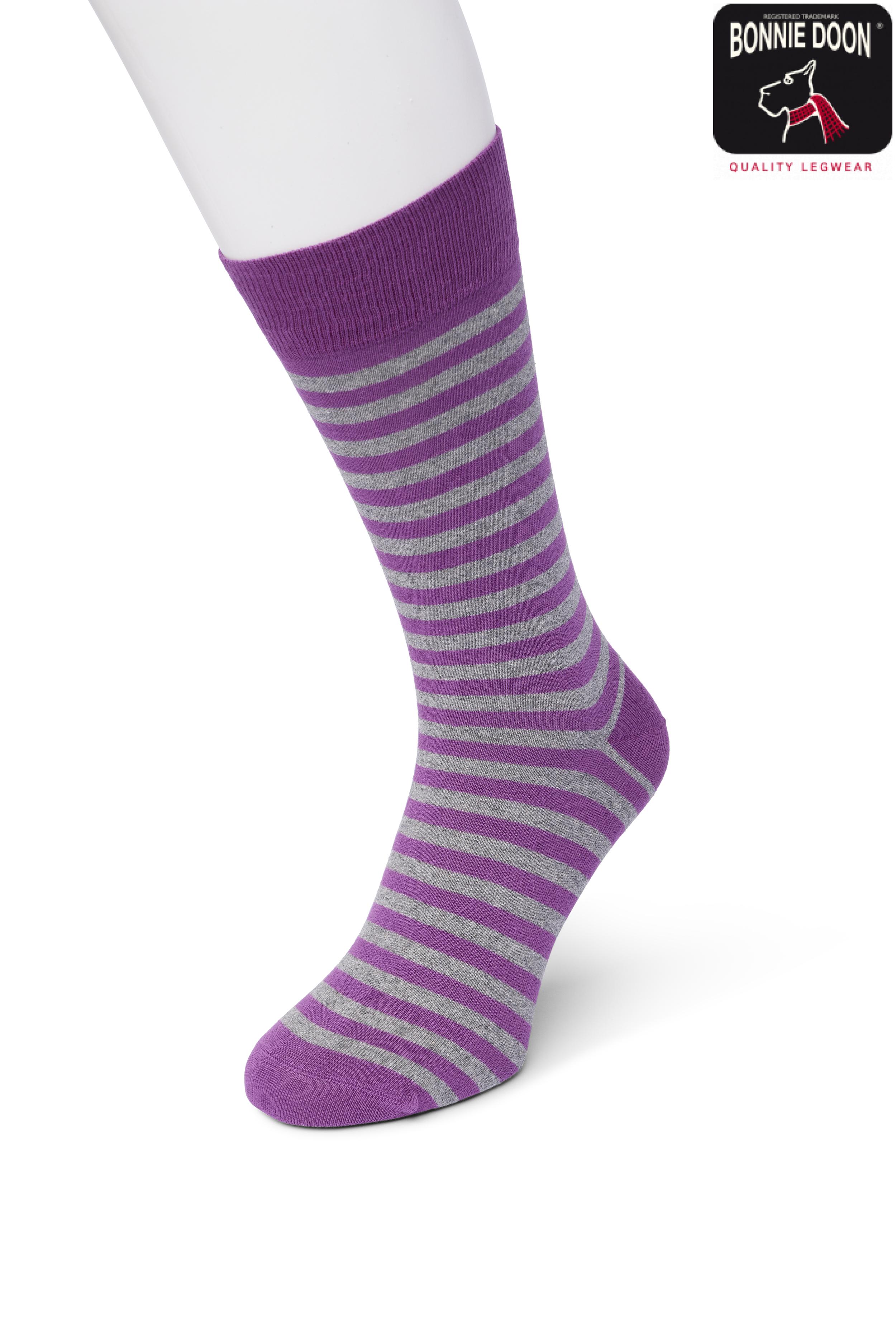 Basic Stripe sock Concord grape