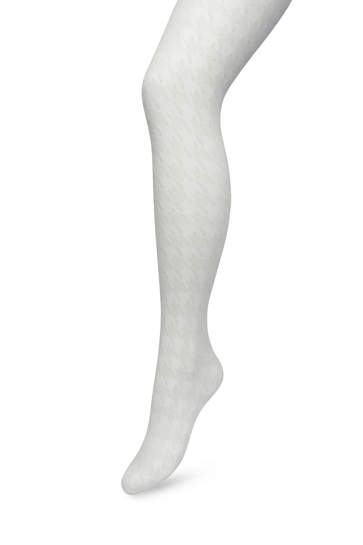 Houndstooth Tights Grey